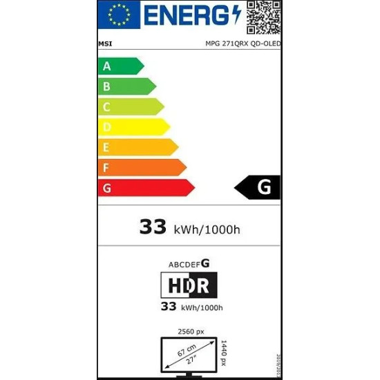 Monitor MSI MPG 271QRX QD-OLED