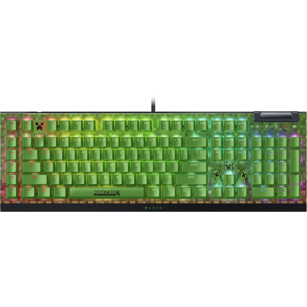 Klávesnica Razer BlackWidow V4 X Minecraft Edition
