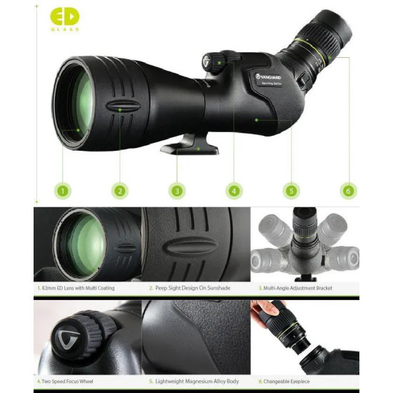 Ďalekohľad Vanguard Endeavor HD 82A 20-60x82/45 WP