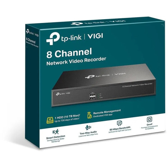 Мережевий відеореєстратор (NVR) TP-Link VIGI NVR1008H-8MP