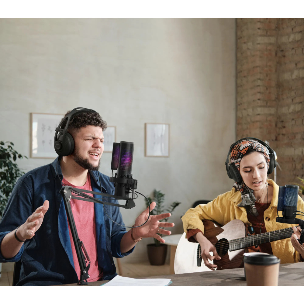 Мікрофон для ПК / для стрімінгу, подкастів BOYA K9 RGB