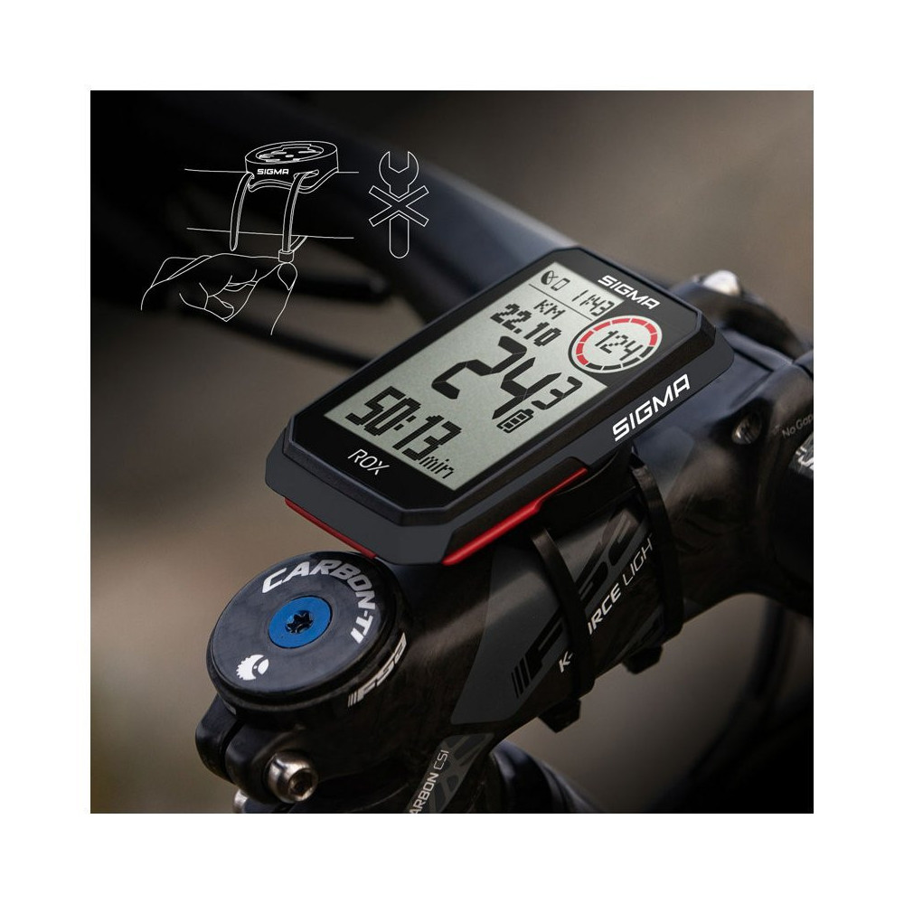 Bezdrôtový cyklopočítač Sigma Sport ROX 4.0 Sensor Set Black