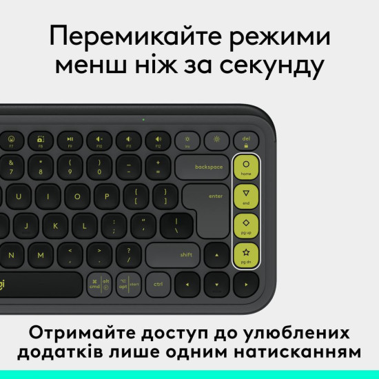 Klávesnica Logitech POP Icon Keys Graphite