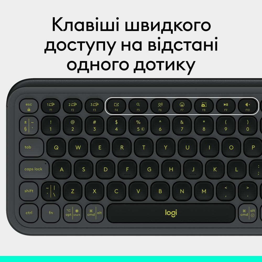 Клавіатура Logitech POP Icon Keys Graphite