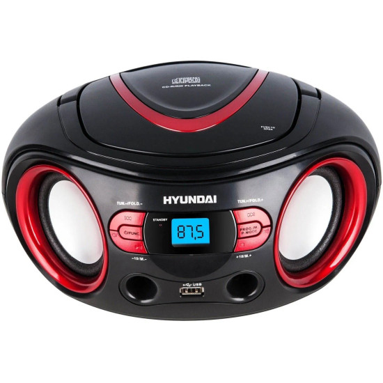 Магнітола Hyundai TRC 533 AU3BR black-red