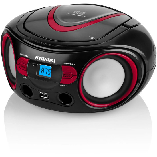 Магнітола Hyundai TRC 533 AU3BR black-red