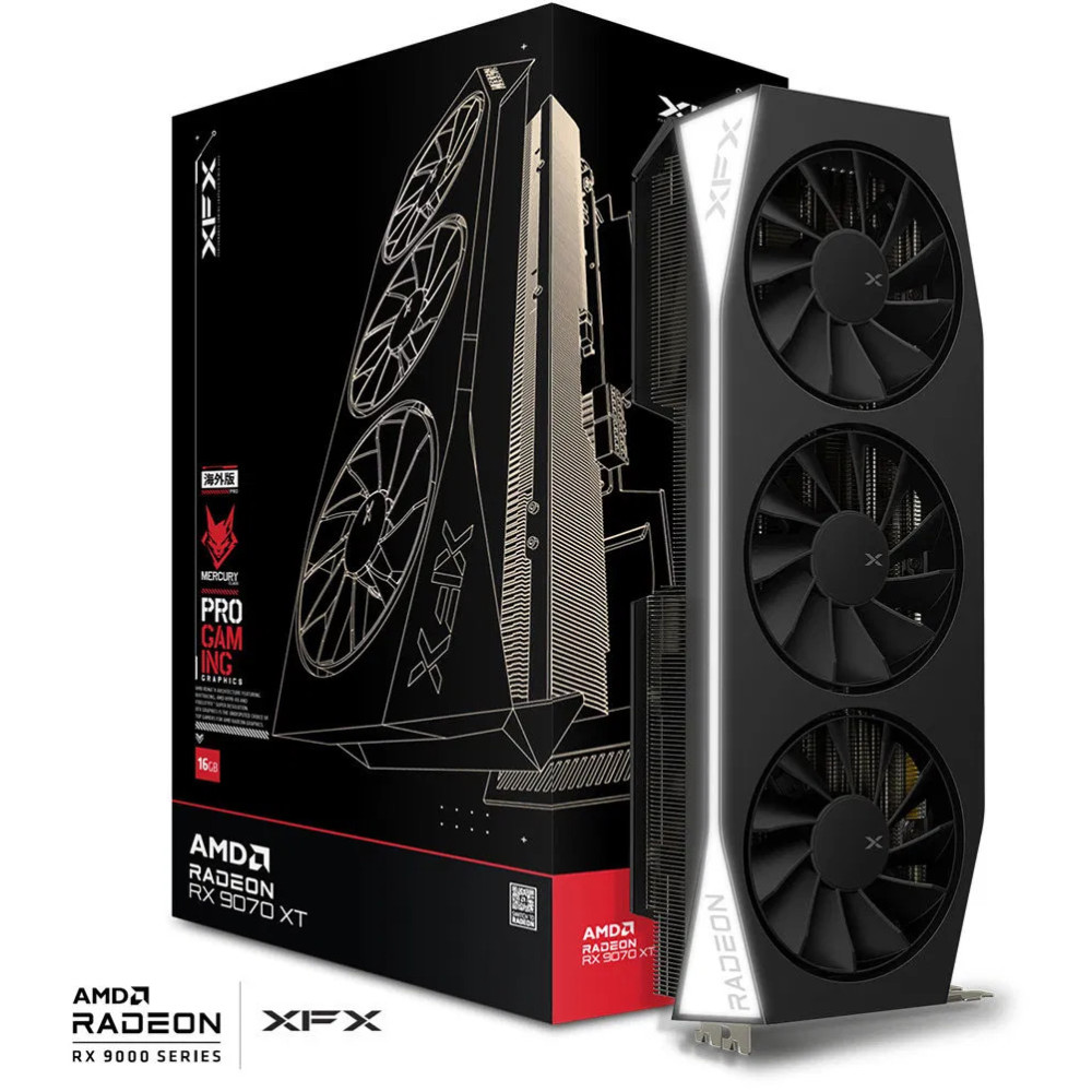 Відеокарта XFX Mercury AMD Radeon RX 9070XT Gaming Edition