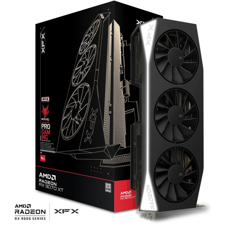 Grafická karta XFX Mercury AMD Radeon RX 9070XT Gaming Edition